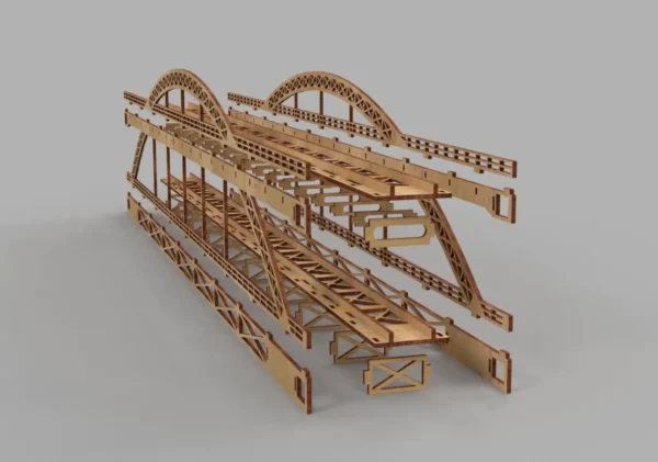 Model bridge H0 scale trains - Image 7