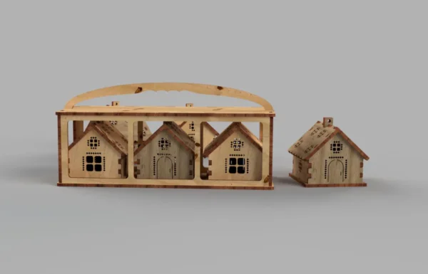 Little Christmas Houses toys for trees - Image 5