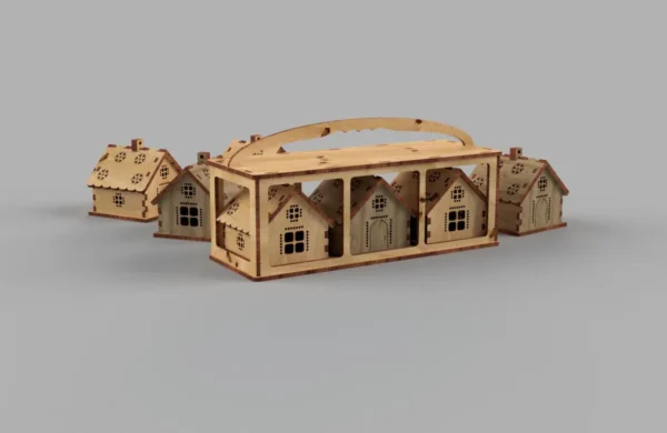 Little Christmas Houses toys for trees - Image 6