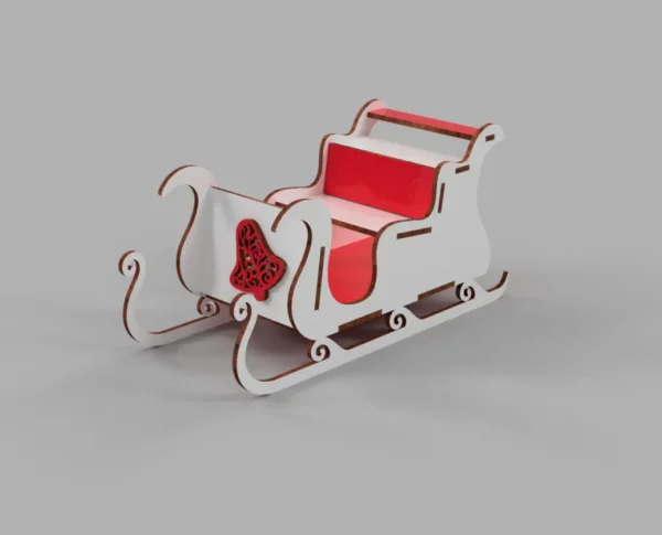 Santa Sleigh Christmas Decoration