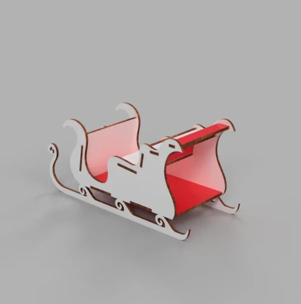 Santa Sleigh Christmas Decoration - Image 3