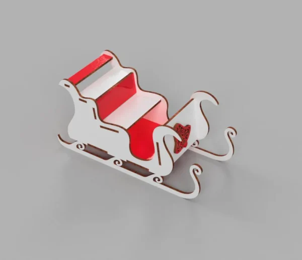Santa Sleigh Christmas Decoration - Image 6