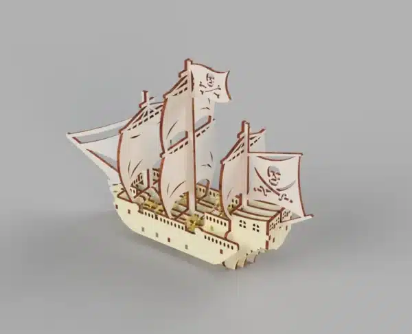 Sailboat model ship 3d puzzle plan - Image 4