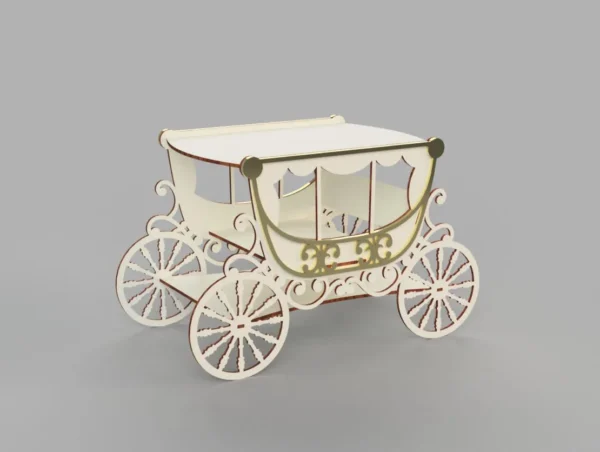 Carriage Cake Stand For Wedding vector plans
