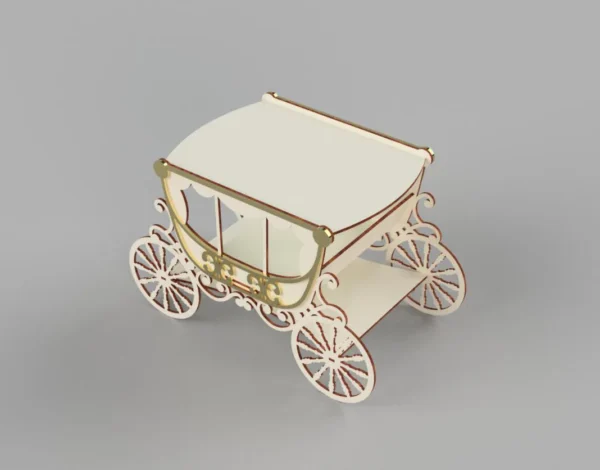Carriage Cake Stand For Wedding vector plans - Image 3