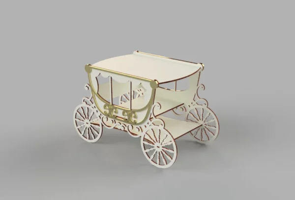 Carriage Cake Stand For Wedding vector plans - Image 4