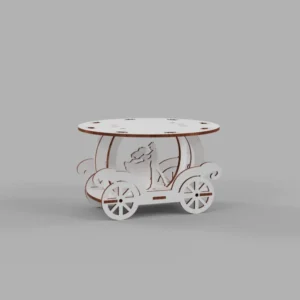 Wedding cake dessert stand laser cut
