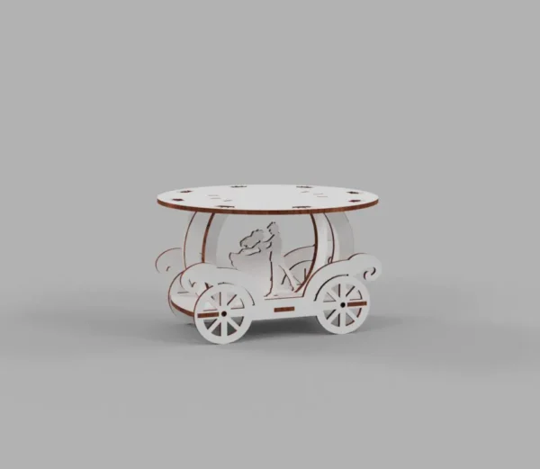 Wedding cake dessert stand laser cut