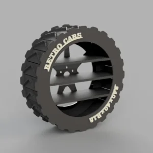 Wall Display Case Tire Shelf Toy Car Garage Wall Art  Tire Shelf for Hot Wheels