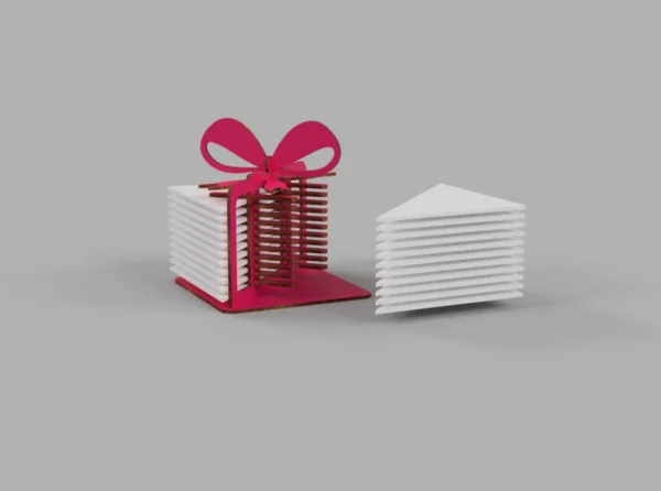 Plywood napkin holder with decor table kitchen decor