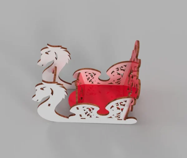 Christmas sleigh gift stand holder - Image 5