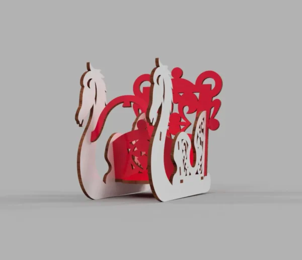 Christmas sleigh gift stand holder - Image 6
