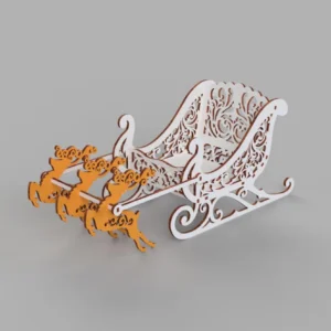 Santa Sleigh Christmas Decoration