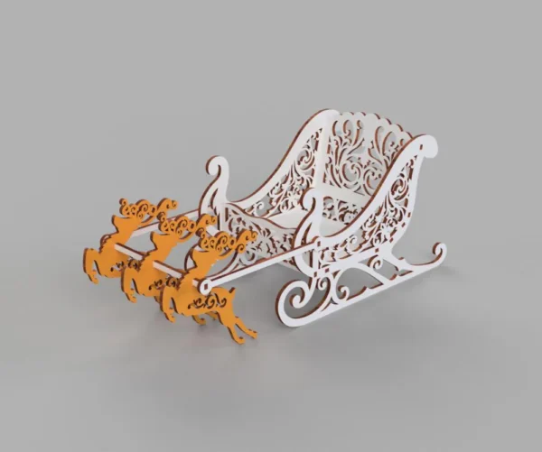 Santa Sleigh Christmas Decoration