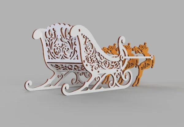 Santa Sleigh Christmas Decoration - Image 6