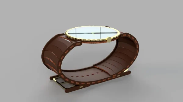 Elegant Modern Wooden Coffee Table - Image 5