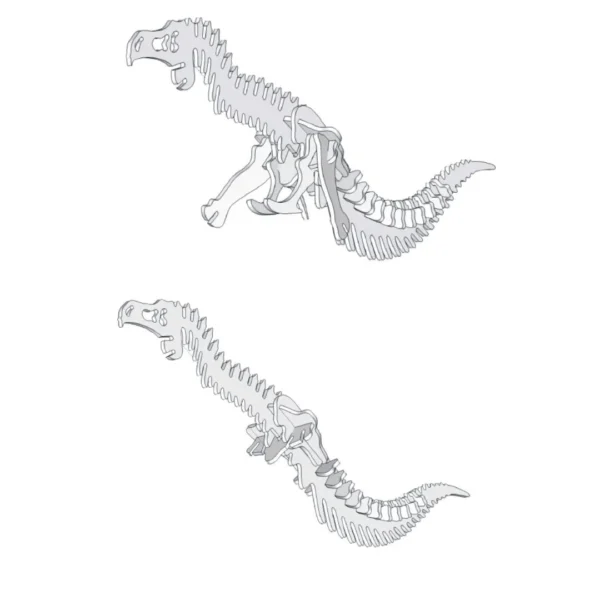 T - Rex dinosaur skeleton mockup - Image 7