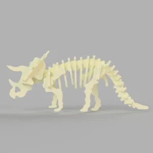 Triceratops 3d model dinosaur skeleton