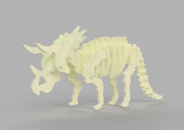 Triceratops 3d model dinosaur skeleton - Image 3