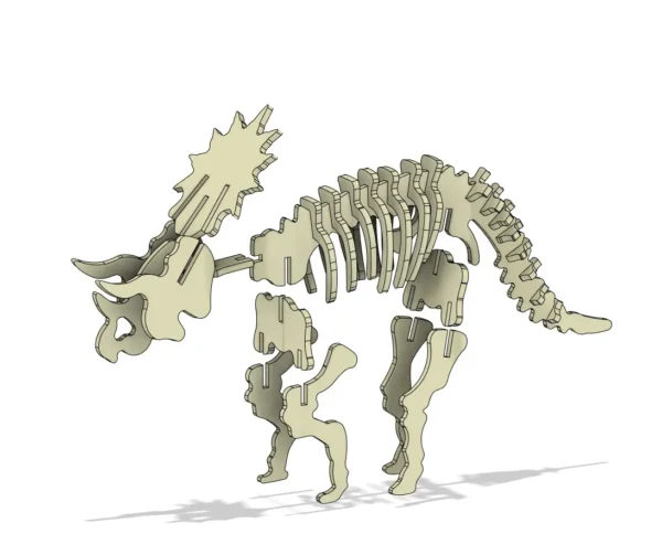 Triceratops 3d model dinosaur skeleton - Image 4