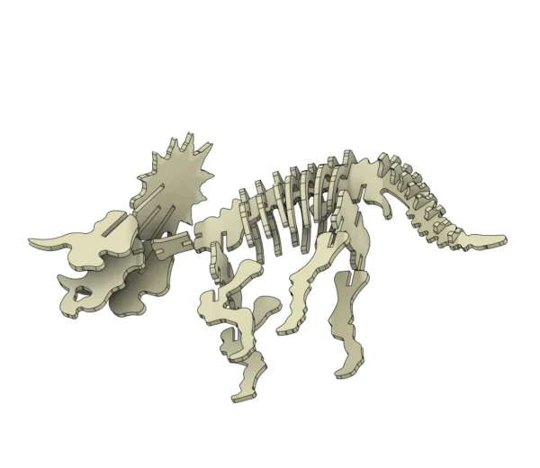 Triceratops 3d model dinosaur skeleton - Image 5