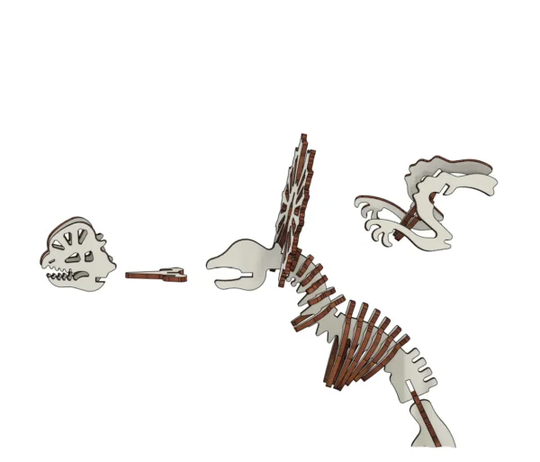 Ceratops dinosaur skeleton mockup - Image 7