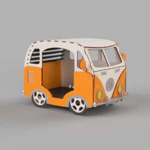 Pet House Laser Cut Digital File for Cats & Dogs