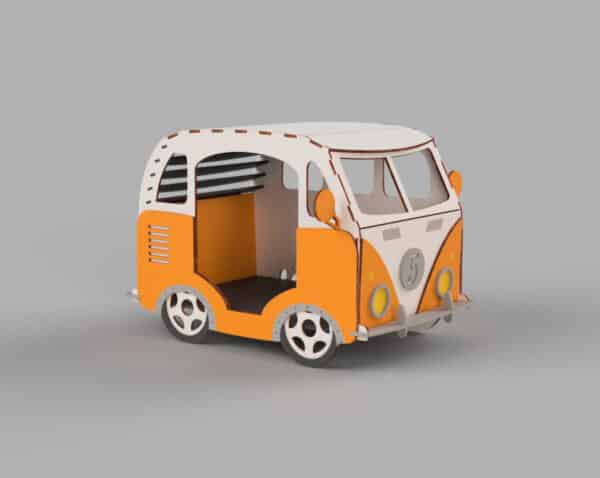 Pet House Laser Cut Digital File for Cats & Dogs