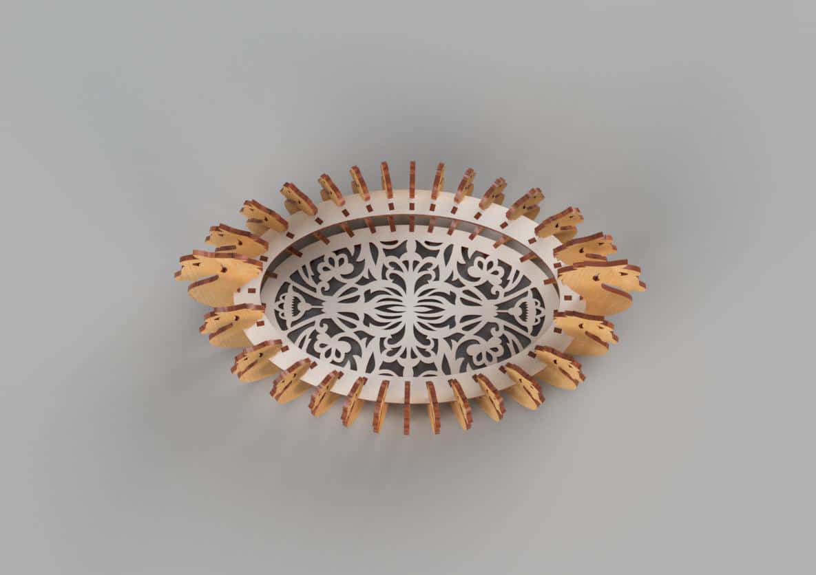 Fruit Bowl Laser Cut Plywood - Image 4