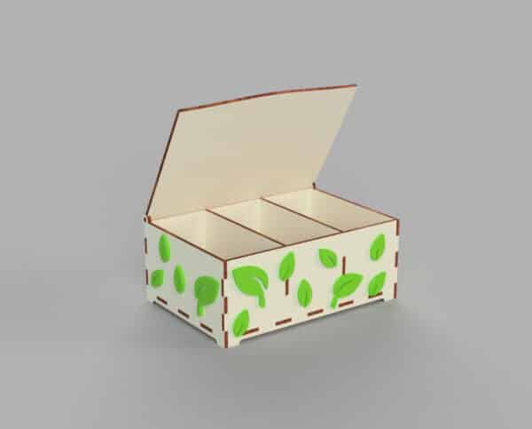 3D Tea boxes tea holder laser cut - Image 3