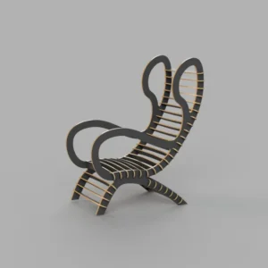 Modern Plywood Lounge Chair CNC Plan