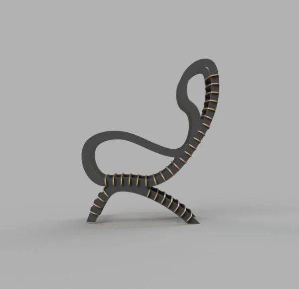 Modern Plywood Lounge Chair CNC Plan - Image 2
