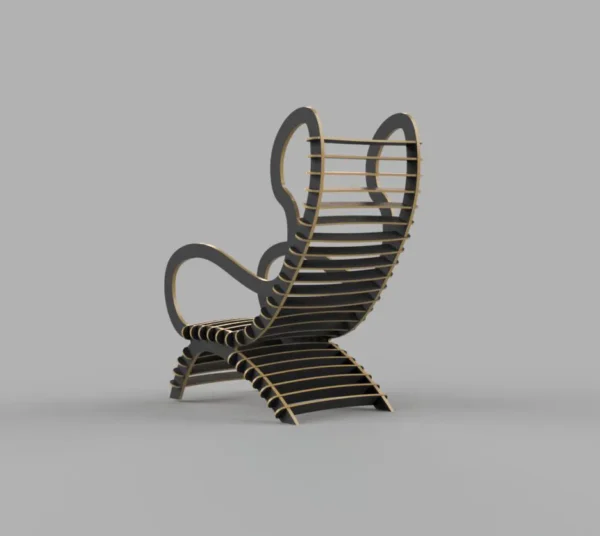 Modern Plywood Lounge Chair CNC Plan - Image 3