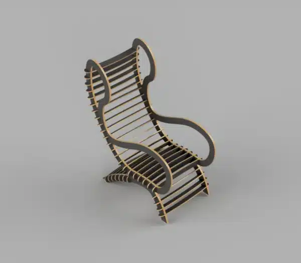 Modern Plywood Lounge Chair CNC Plan - Image 5