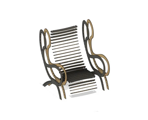 Modern Plywood Lounge Chair CNC Plan - Image 6