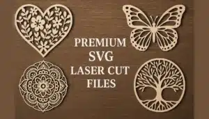Discover premium SVG templates for laser cutting—ready-to-cut, manually checked, and visualized in 3D. Buy directly from the designer or request custom projects from your photo.