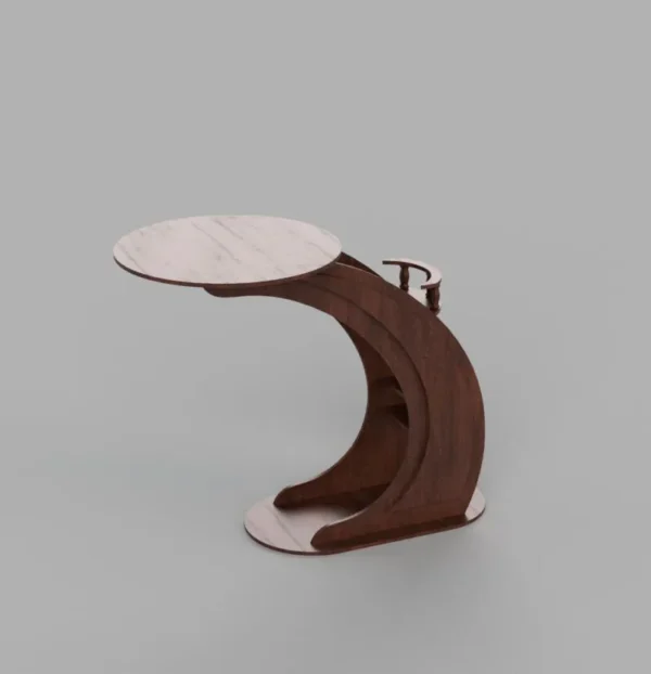 Bar Table Wine Stand Laser Cutting File Mini Bar - Image 4