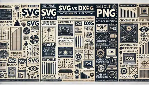 SVG vs DXF vs PNG Choosing File Formats for Laser Cutting