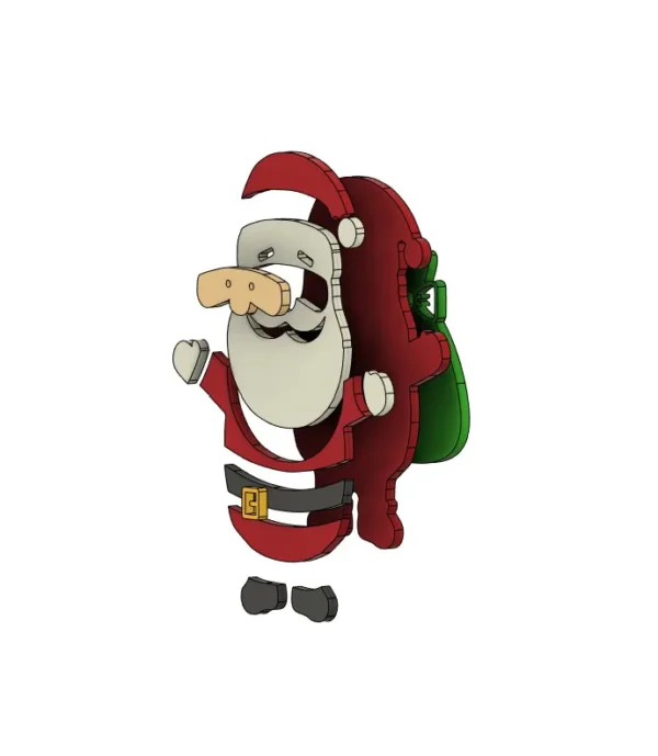 Christmas Advent Calendar Santa's fireplace laser cut files - Image 7