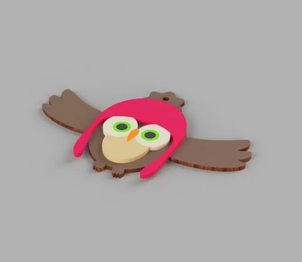 Owl Laser Cut Wall Art - Image 2