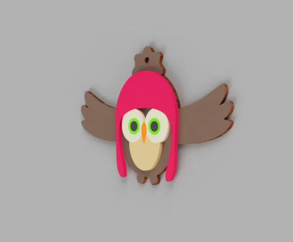 Owl Laser Cut Wall Art - Image 3