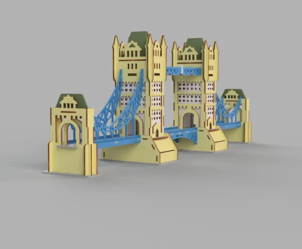 Tower Bridge 3D Laser Cut File - Image 3