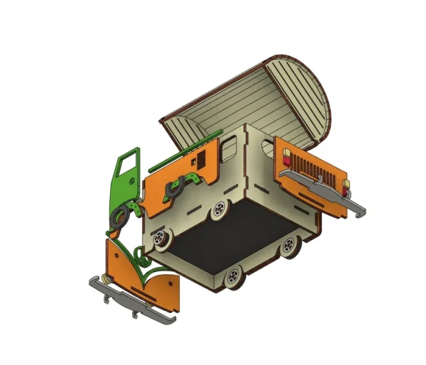 Bus Box SVG File laser cut file Bus - Image 10
