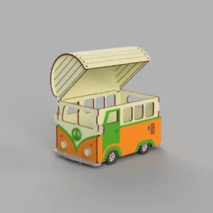 Bus Box SVG File laser cut file Bus