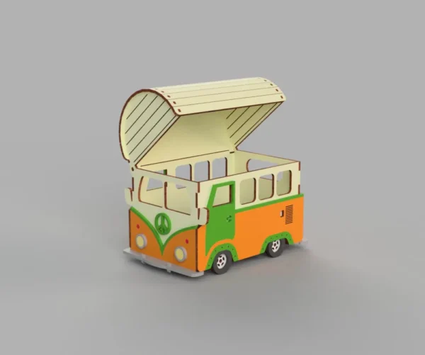 Bus Box SVG File laser cut file Bus