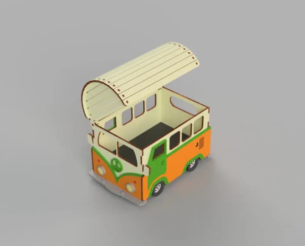 Bus Box SVG File laser cut file Bus - Image 5
