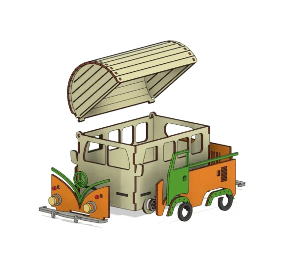 Bus Box SVG File laser cut file Bus - Image 7