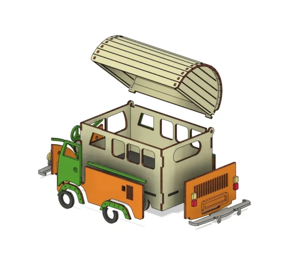 Bus Box SVG File laser cut file Bus - Image 9