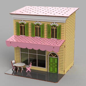 Miniature Cafe Candy Shop DIY Building For Christmas Home Decor Christmas Shops