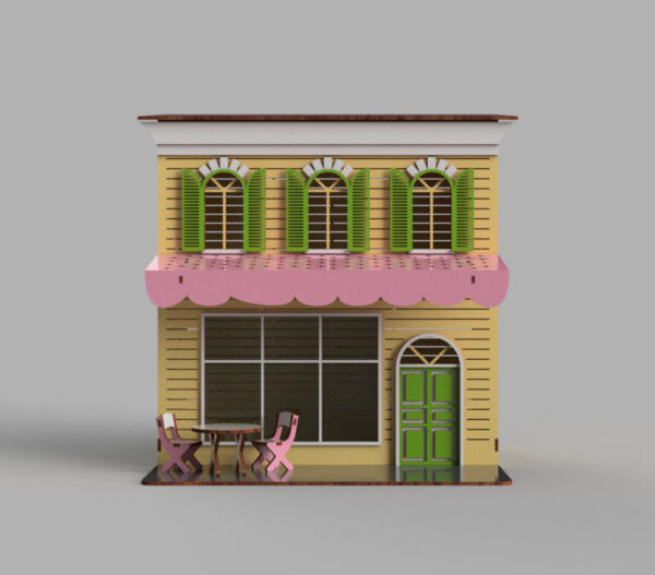 Miniature Cafe Candy Shop DIY Building For Christmas Home Decor Christmas Shops - Image 5